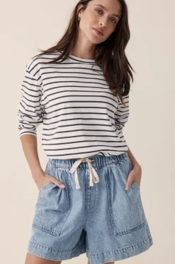 Discount Ceres Life Relaxed Everyday Short - Vintage Blue Denim