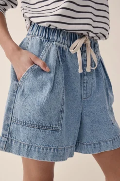 Discount Ceres Life Relaxed Everyday Short - Vintage Blue Denim