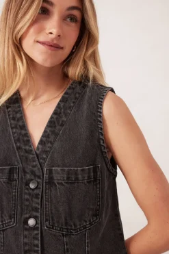 Best Ceres Life Seamed Mini Shift Dress - Vintage Black