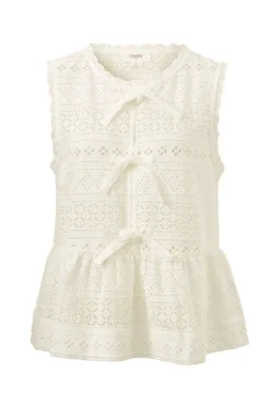 Fashion Ceres Life Sleeveless Tie Top - White