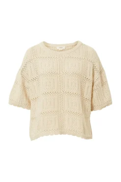 Best Ceres Life Square Knit Boxy Tee - Ecru