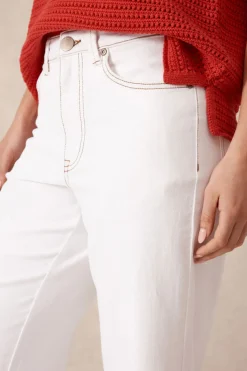 New Ceres Life Wide Leg Crop Jean - Fresh Ecru