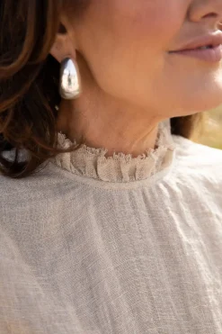 New Eadie Lifestyle Eadie Nadia Linen Top - Natural