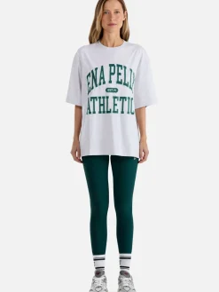 Best Ena Pelly Athletic Tee - White Marle