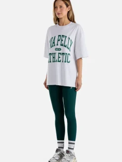 Best Ena Pelly Athletic Tee - White Marle