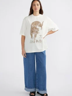 Hot Ena Pelly Jaguar Tee - Vintage White