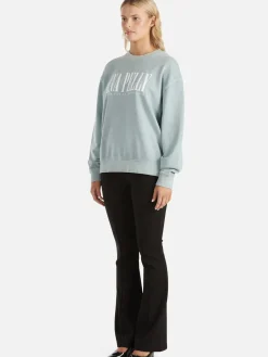 Fashion Ena Pelly Lilly Oversized Sweater City - Seafoam Wash
