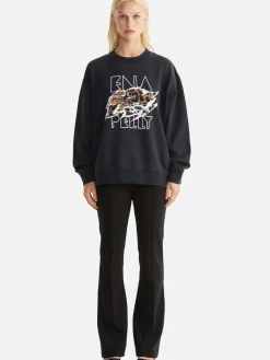 Sale Ena Pelly Lilly Oversized Sweater Tigers Eye - Vintage Black