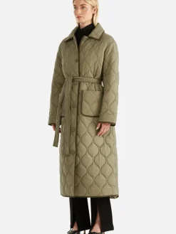 Discount Ena Pelly Louise Quilted Puffer Jacket - Hunter Green