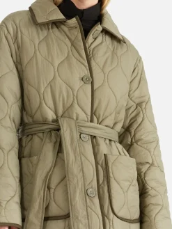 Discount Ena Pelly Louise Quilted Puffer Jacket - Hunter Green