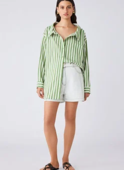 Hot Esmaee Infinity Shirt - Fern Stripe