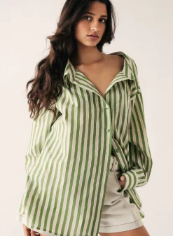 Hot Esmaee Infinity Shirt - Fern Stripe