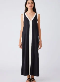 Best Esmaee Monochrome Dress - Black/Cream