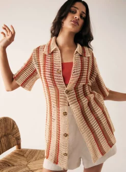 New Esmaee Saint Tropez Shirt - Natural Stripe
