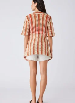 New Esmaee Saint Tropez Shirt - Natural Stripe