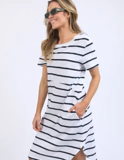 Outlet Foxwood Bay Stripe Dress - Navy
