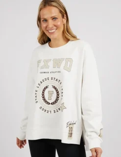 Best Foxwood Get There Crew - Vintage White