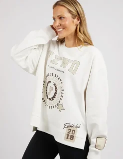 Best Foxwood Get There Crew - Vintage White