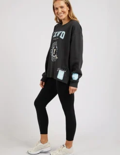 New Foxwood Get There Crew - Washed Black