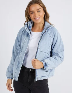 New Foxwood Rosalee Jacket - Mid Vintage Blue