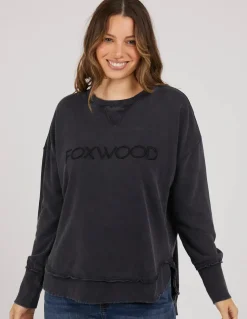 Clearance Foxwood Simplified Crew- Washed Navy