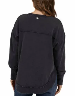 Clearance Foxwood Simplified Crew- Washed Navy