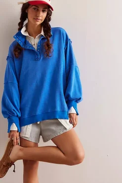 Fashion Free People Camden Henley - Lake Victoria