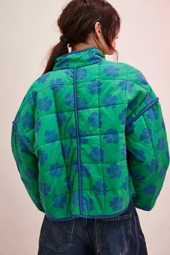Best Free People Chloe Jacket - Grass Combo