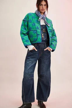 Best Free People Chloe Jacket - Grass Combo