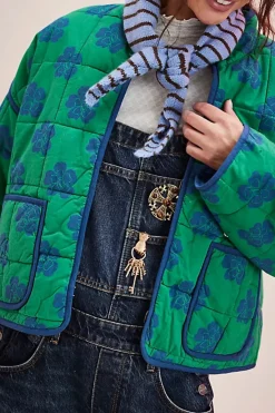 Best Free People Chloe Jacket - Grass Combo