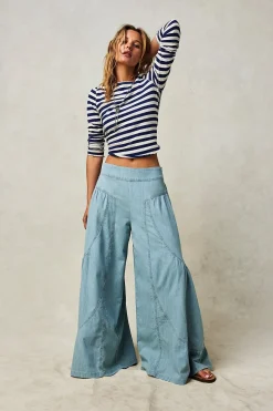 Online Free People Dawn on Me Wide Leg Jeans - Moonlit