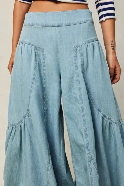Online Free People Dawn on Me Wide Leg Jeans - Moonlit