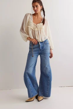 Discount Free People Eden High Slouchy Jean - Homefree