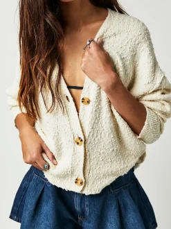Discount Free People Found My Friend Cardi- Cream