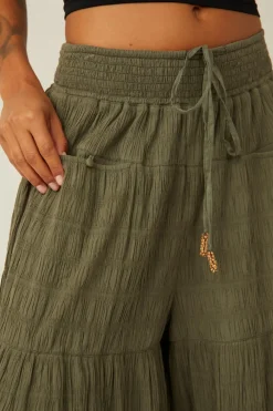 Hot Free People In Paradise Wide Leg Pant - Dried Basil