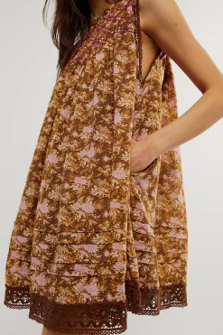 Clearance Free People Shea Printed Mini - Chocolate Combo