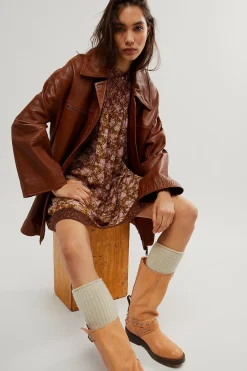 Clearance Free People Shea Printed Mini - Chocolate Combo