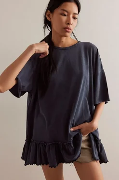 Hot Free People Why Yes Tee - Black