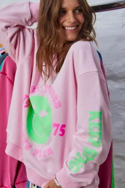 Outlet Hammill & Co Hammil & Co Happy Sweat - Pink