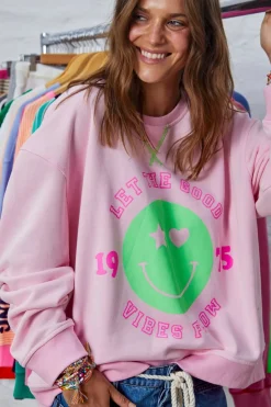 Outlet Hammill & Co Hammil & Co Happy Sweat - Pink