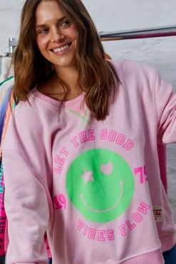 Outlet Hammill & Co Hammil & Co Happy Sweat - Pink
