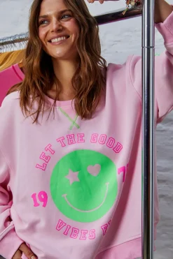 Outlet Hammill & Co Hammil & Co Happy Sweat - Pink