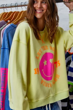 Clearance Hammill & Co Hammill & Co Happy Sweat - Lemon