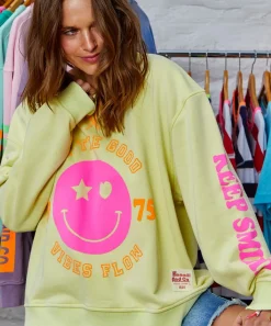 Clearance Hammill & Co Hammill & Co Happy Sweat - Lemon