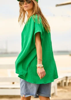 Discount Cat Hammill Hammill & Co Island Soul Shirt - Emerald