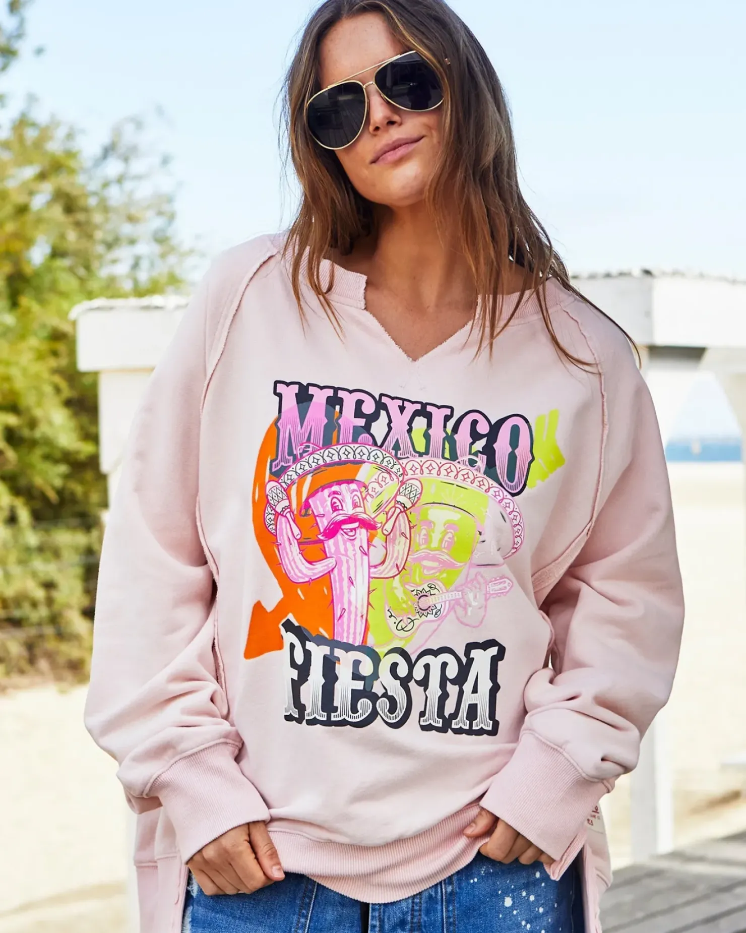 Hot Hammill & Co Hammill & Co Vintage Fiesta Sweat - Pink