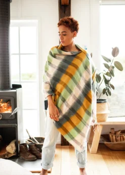 Outlet Hobo & Hatch Hobo & Hatch Poncho- Check
