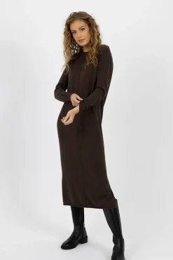 Outlet Humidity Elena Dress - Espresso