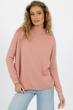 Clearance Humidity Heidi Knit Top - Rose