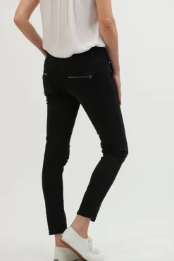 Outlet Italian Star Button Jean - Black